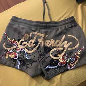 Ed Hardy Artistic Green Women's Shorts